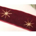 ruban rouge étoilé noël