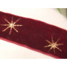 ruban rouge étoilé noël