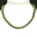 collier boule oeil de tigre