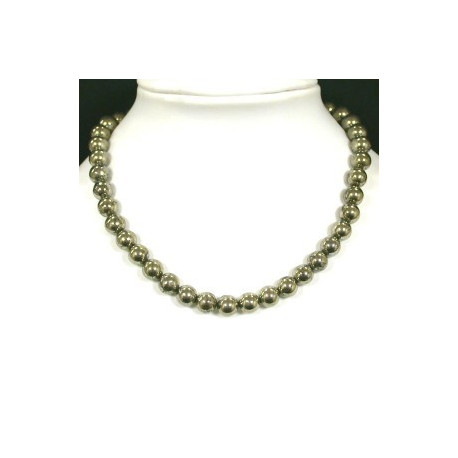 collier boule oeil de tigre