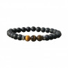 bracelet, homme  oeil de tigre et onyx