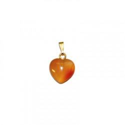 pendentif cornaline coeur