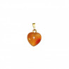 pendentif cornaline coeur