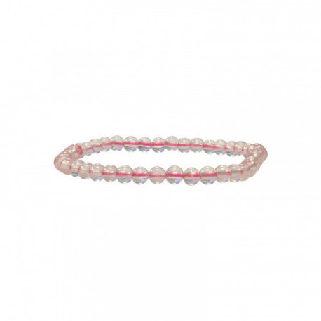 Bracelet Quartz rose boules