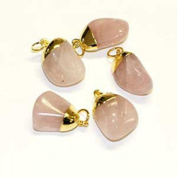 pendentif quartz rose