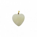 pendentif en coeur nacre