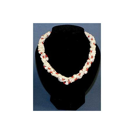 collier perles d'eau douce et corail