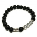 Bracelet Pierre de Lave  et pierre fine