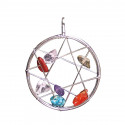capteur de reve Cristal de roche, Améthyste, Quartz rose, Howlite, Citrine, Cornaline, Jaspe rouge capteur de reve Cristal de roche, Améthyste, Quartz rose, Howlite, Citrine, Cornaline, Jaspe rouge
