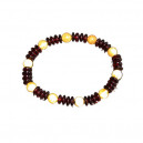 Bracelet en Ambre pastilles et boules