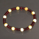 Bracelet en Ambre pastilles et boules