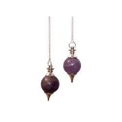 pendule boule améthyste