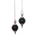 pendule boule agate noire