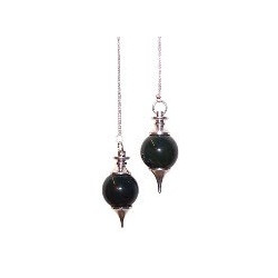 pendule boule agate noire