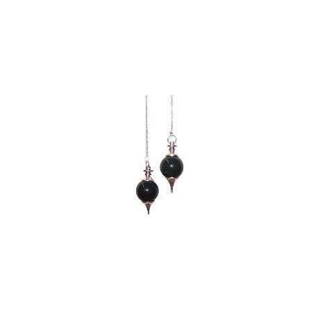 pendule boule agate noire