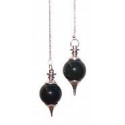 pendule boule agate noire pendule boule agate noire