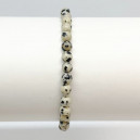 Bracelet Jaspe dalmatien