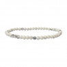 Bracelet Howlite boules 3 à 8 mm
