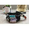 Bracelet Pierre de Lave  et pierre fine
