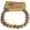 bracelet unakite  boules