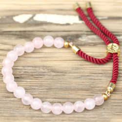 bracelet quartz rose