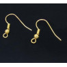 attache boucle d'oreilles cuivre doré