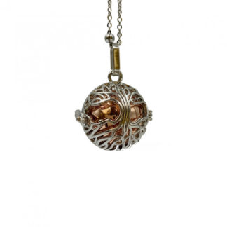 Pendentif Bola Arbre de vie avec boule bronze grelot
