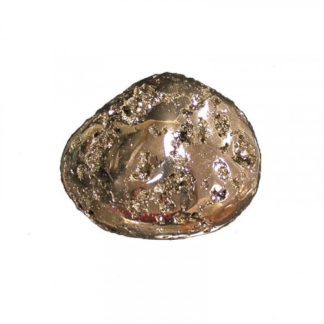 Pyrite chispas Pérou, galet poli