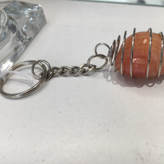 porte clef avec minéral au choix