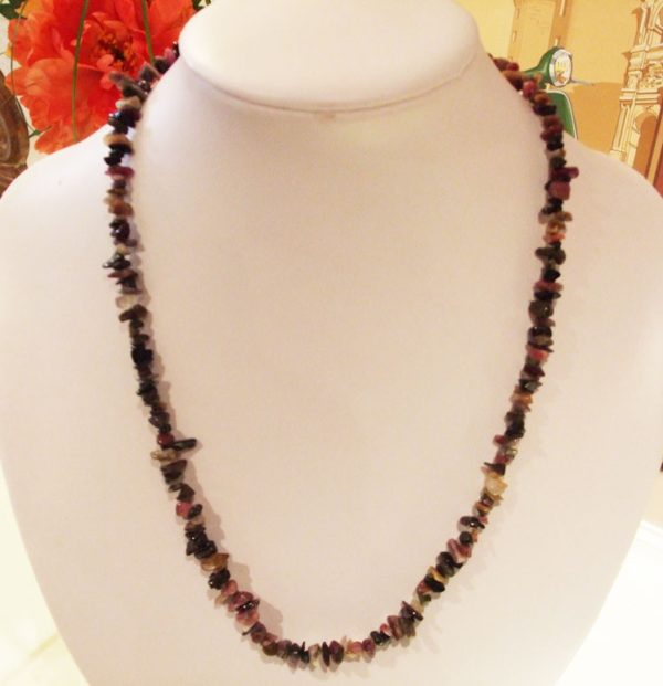 collier baroque tourmaline mélangée