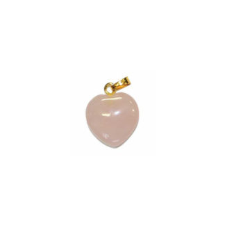 Pendentif coeur Quartz Rose