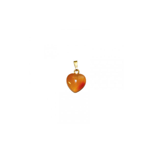 pendentif cornaline coeur