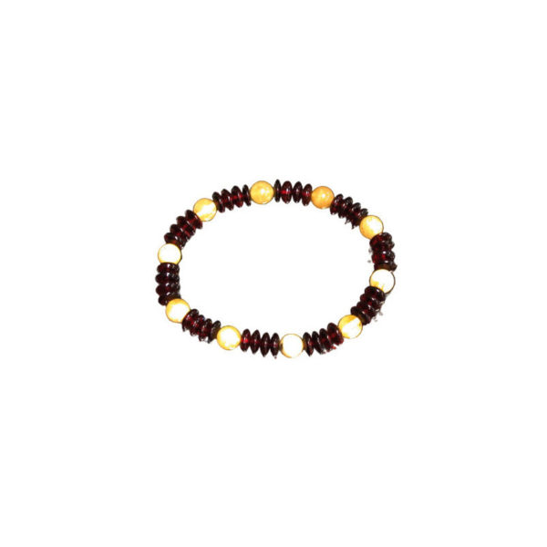 Bracelet en Ambre pastilles et boules