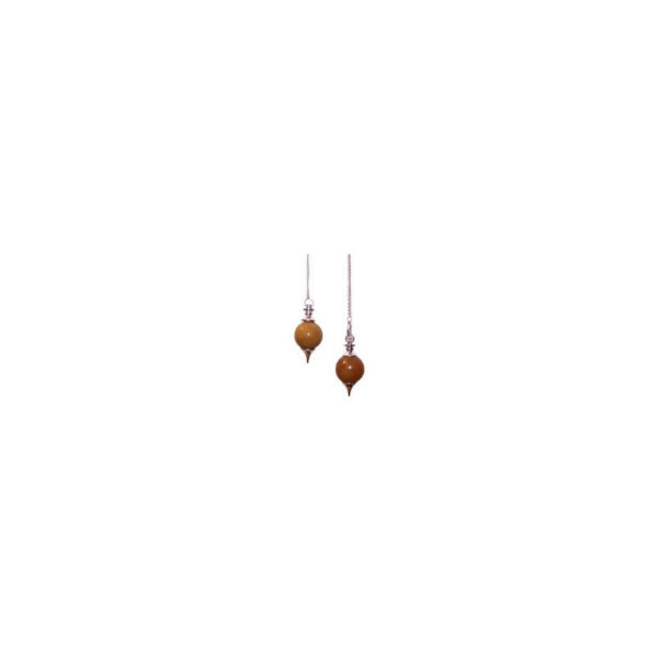 pendule boule quartz jaune