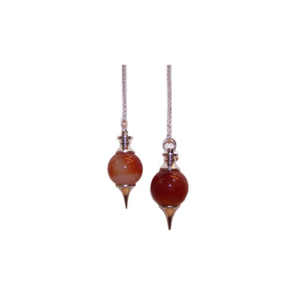 pendule boule cornaline
