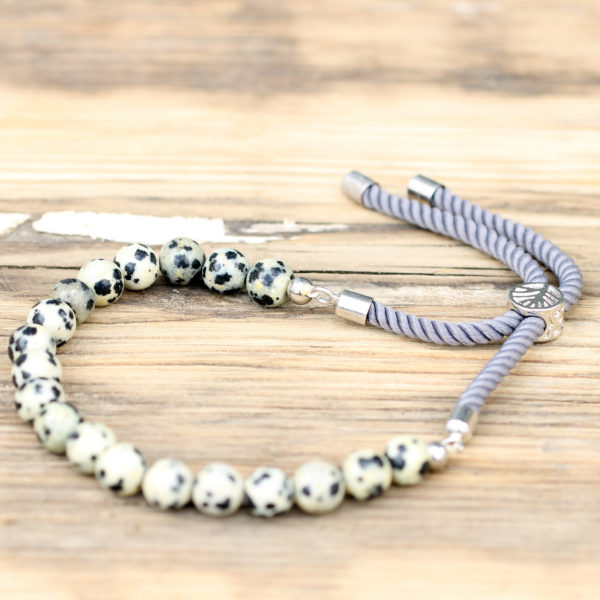 bracelet jaspe dalmatien
