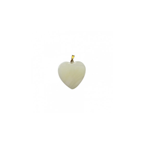 pendentif en coeur nacre