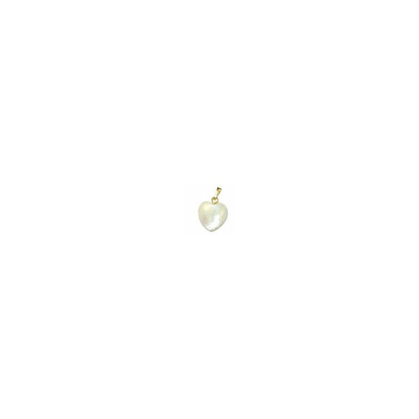 pendentif en coeur nacre