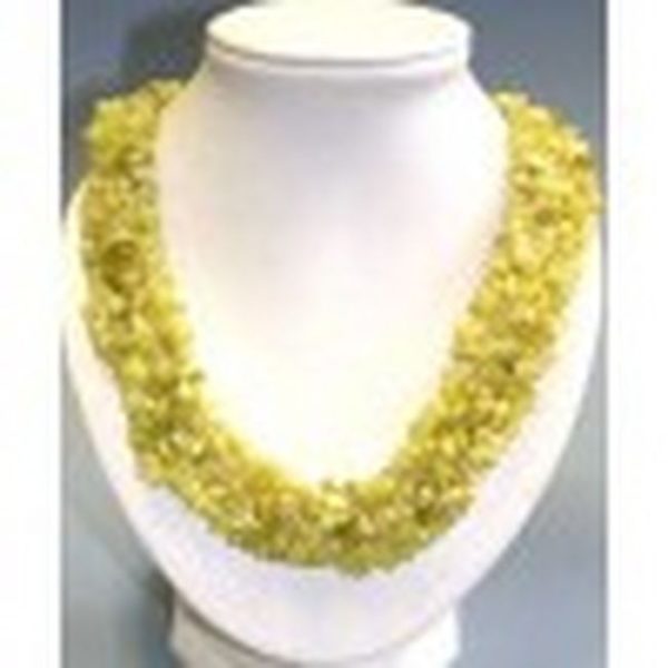 collier jade jaune