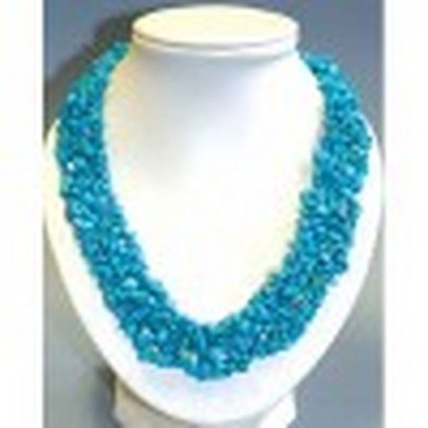collier howilite turquoise