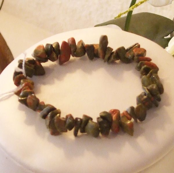 bracelet unakite baroque