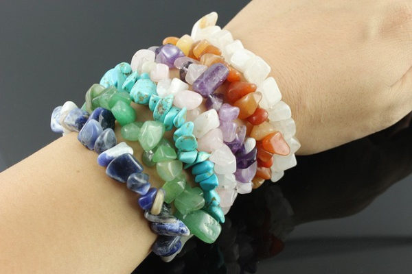 bracelet unakite baroque