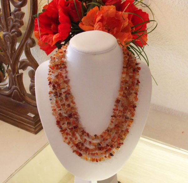 cornaline collier baroque