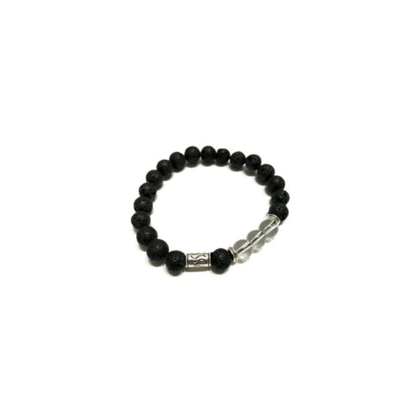 Bracelet Pierre de Lave et pierre fine