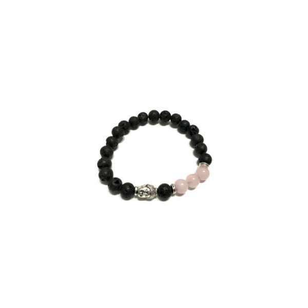 Bracelet Pierre de Lave et pierre fine