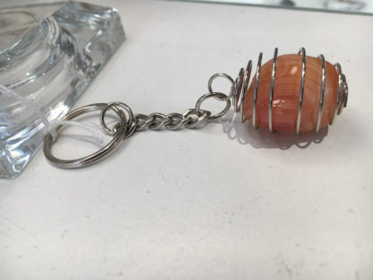 porte clef avec minéral au choix